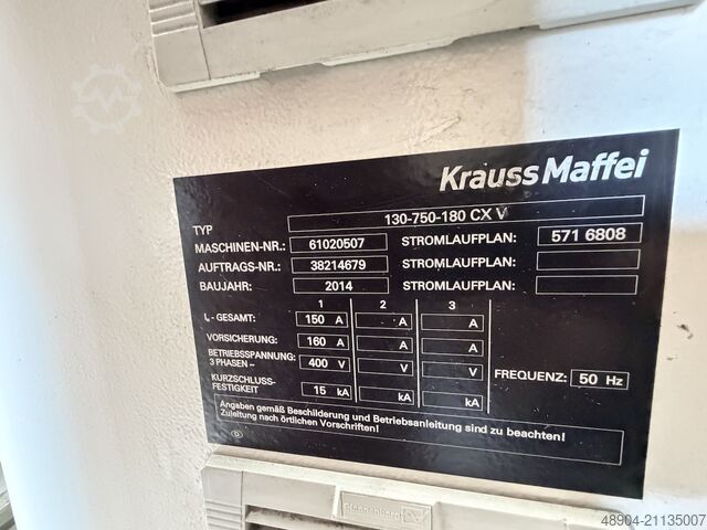 Spuitgietmachine KraussMaffei KM 130-750-180 CXV BluePower 2-Farben 2K