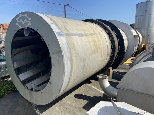 Comessa Rostfritt Stål 304 Trumltork/Kylare COMESSA Drum 2400mm diameter x 14000mm length