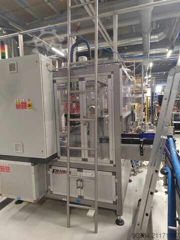 Framax glasflaskfyllningslinje med kapacitet på 2900 flaskor per timme FRAMAX Various