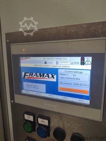 Framax glasflaskfyllningslinje med kapacitet på 2900 flaskor per timme FRAMAX Various