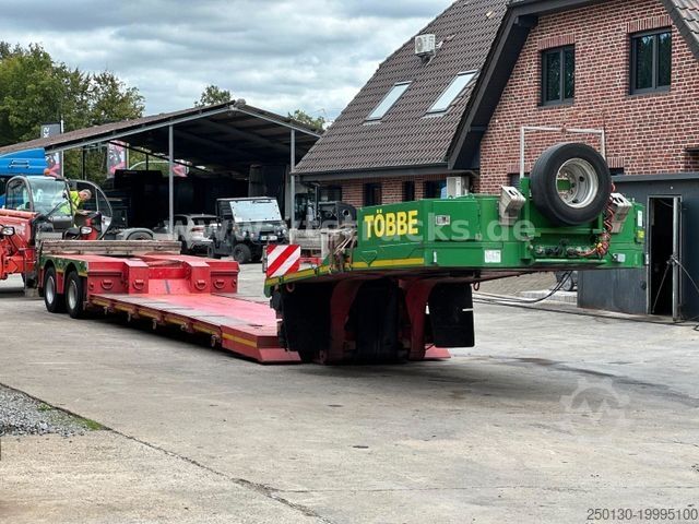 Low loader semitrailer BROSHUIS 2ABD-38A Tiefbett-Auflieger 2.Achser