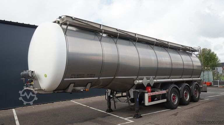 Voedseltanker INDOX 3 AXLE ADR CHEMICAL AD-BLUE TANK TRAILER 35.115LTR