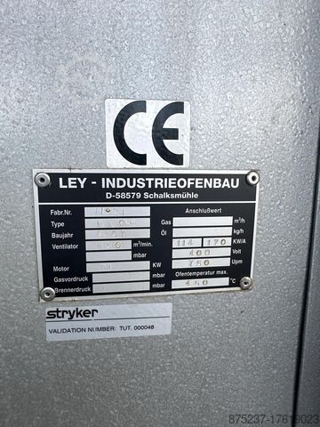Kameroven met luchtcirculatie tot 450C° LEY Industrie Ofen Bau Kammerofen LKO