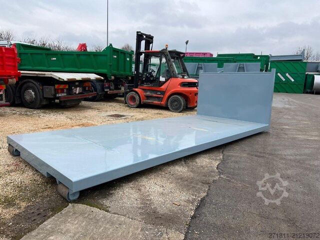 Roll-off container  CONTAINER SCARRABILE NUOVO A PIANALE SENZA SPONDE