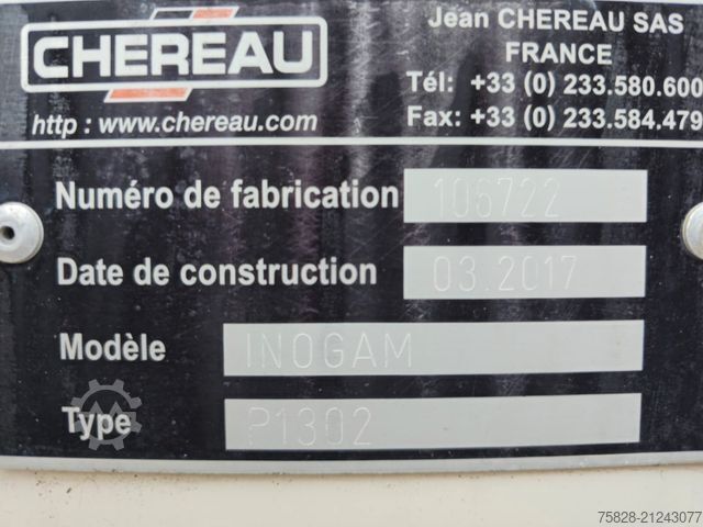 Reefer semitrailer CHEREAU / Thermo King SLX 200/ 7 cm WAND / 2,70 Hoch