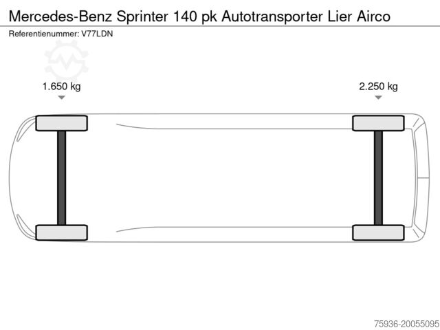 Autotransporter Mercedes-Benz Sprinter 140 pk Autotransporter Lier Airco