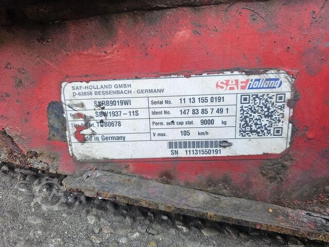 Tengely SAF SKRB9019WI / TRAILAXLE DISC.