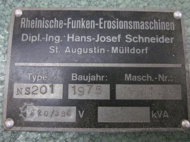 Die-zinken zinkvonkmachine SIEGBURG NS 201