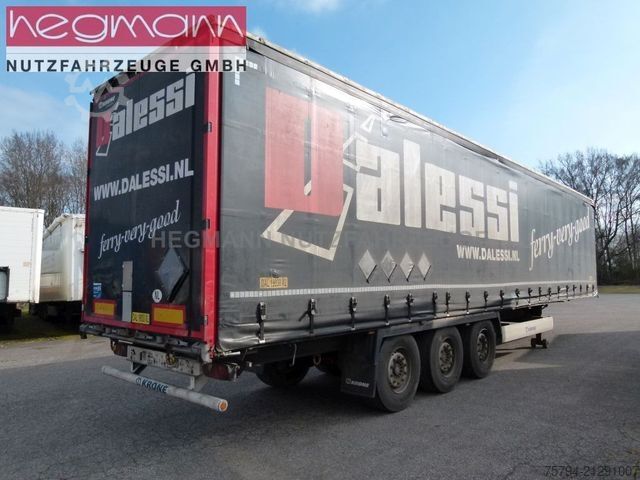 Naczepa otwarta z plandeką KRONE SDP 27, , Scheibe, 324.267 km, LASI Code XL, SAF