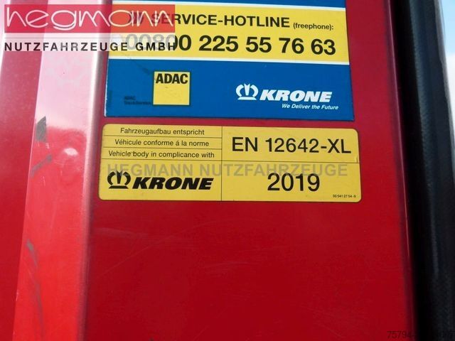 Naczepa otwarta z plandeką KRONE SDP 27, , Scheibe, 324.267 km, LASI Code XL, SAF