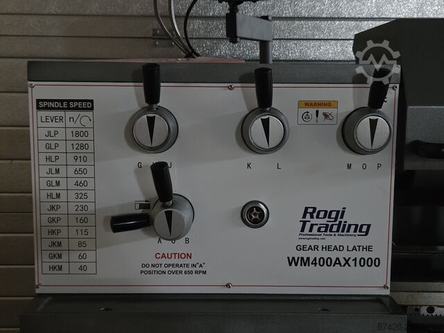 Svarv (plansvarv) Rogi WM400Ax1000