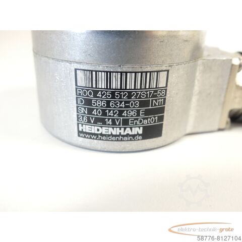 Heidenhain Komponente Heidenhain ROQ 425 512 27S17-58 Drehgeber ID 586 634-03 SN 40142496E Neuwertig