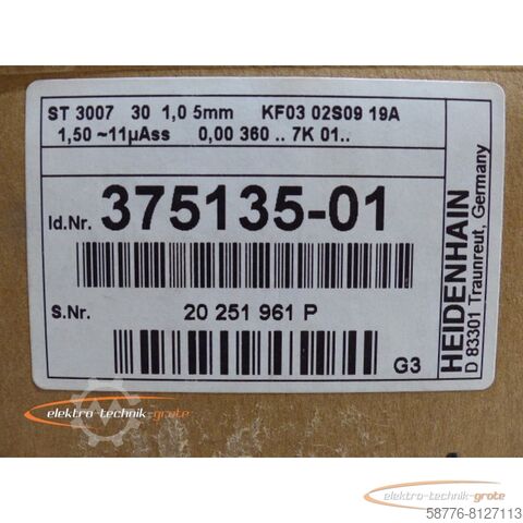 Heidenhain component Heidenhain ST 3007 Messtaster .: 375135-01  !