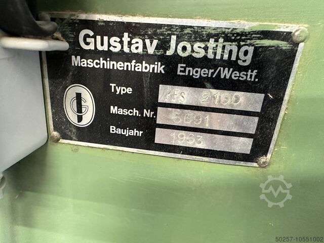 Fineer snijmachine Gustav Josting PFS 2100