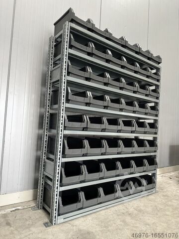 Estante para caixotes Estante para prateleiras SSI Schäfer R3000 / Länge: 1,34 lfm. / 1.534 x 300 mm (HxT)