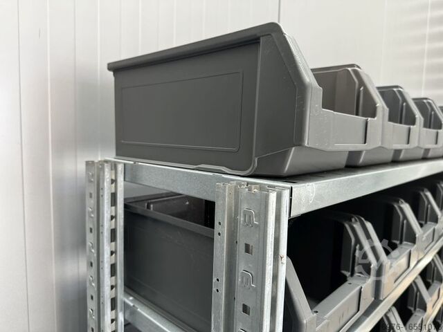 Estante para caixotes Estante para prateleiras SSI Schäfer R3000 / Länge: 1,34 lfm. / 1.534 x 300 mm (HxT)