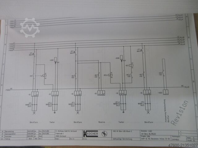 Armoire de commande, tableau de distribution, coffret de répartition électrique Siemens Hauptverteiler Unterverteiler Sikus 630 Energieverteiler 400V 100A