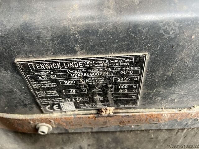 Električni viljuškar za 3 točka Linde E16-02