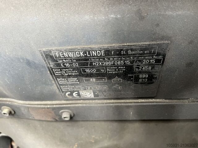 Električni viljuškar za 3 točka Linde E16-02