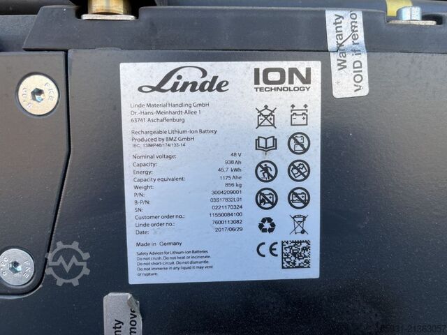 Električni viljuškar za 3 točka Linde E18-02