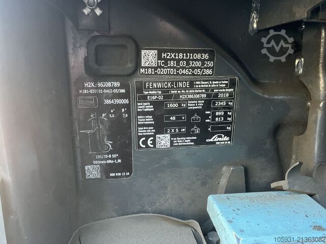 Električni viljuškar za 4 točka Linde E16P-02