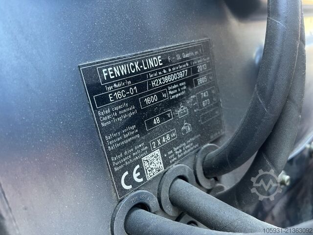 Elektrische vorkheftruck 3 wielen Linde E16C-01