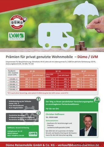 Half-integraal camper ADRIA CORAL 670 SL AXESS | Top Gepflegt - Mietflotte