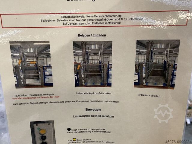 1.500 m² warehouse stage Nedcon 1.500 m² Lagerbühne Nedcon Säulenraster  800 cm x 600 cm!