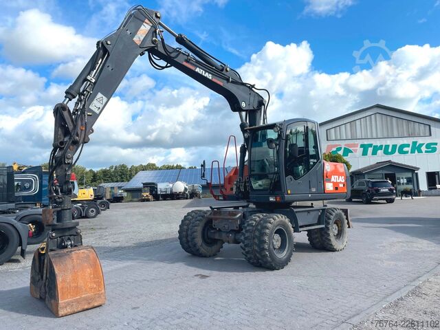 Mobilbagger ATLAS 160 W/Verstellausleger/Zusatzhydraulik/2x Stück