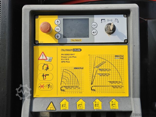 Yükleme platformu MAN TGS 35.500 8x4-6 / PALFINGER 92 t/m CRANE +JIB