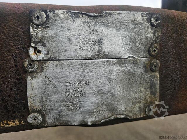 Transport av containrar VAN HOOL 40 FOOT  CONTAINER CHASSIS / 20 FOOT/ STEEL SUS...