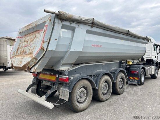 Damperli yarı römork SCHWARZMüLLER KIPPMULDE 25M³, SAF, ROLLPLANE, PODEST, HYVA