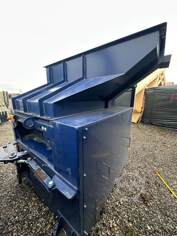 Prensa de rosca Husmann com contentor. Prensa de rosca para madeira, prensa de rosca para resíduos,  Husmann HSP-E-N-V