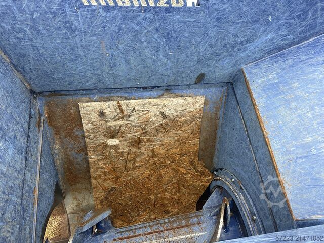 Prensa de rosca Husmann com contentor. Prensa de rosca para madeira, prensa de rosca para resíduos,  Husmann HSP-E-N-V