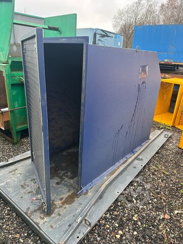 Prensa de rosca Husmann com contentor. Prensa de rosca para madeira, prensa de rosca para resíduos,  Husmann HSP-E-N-V