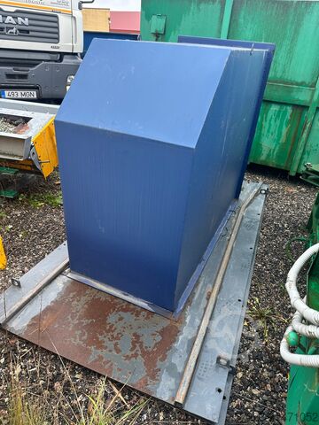 Prensa de rosca Husmann com contentor. Prensa de rosca para madeira, prensa de rosca para resíduos,  Husmann HSP-E-N-V