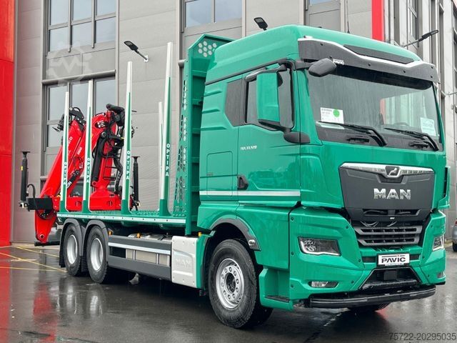 Houttransportwagen MAN TGX 33 520 6x4 BL PLATTFORM Epsilon Q150Z96