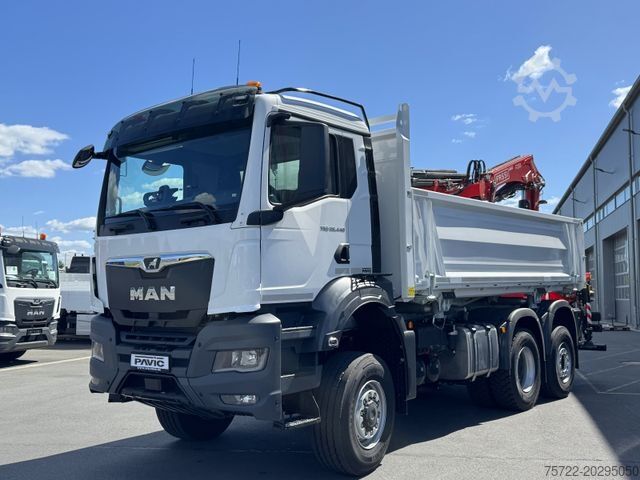 Ostatní MAN TGS 28.440 6x4-4 2-Seitenkipper mit Fassi F235