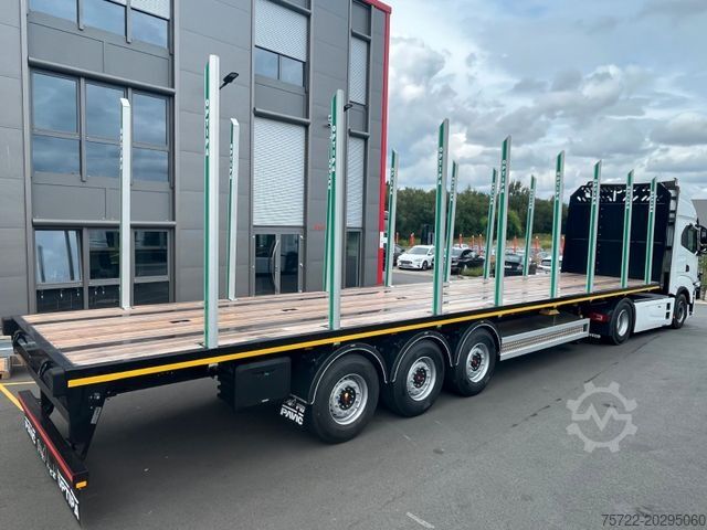 Timbersläpvagn PAVIC 3-Achs Auflieger Hartholz-Boden SONDERPREIS!!