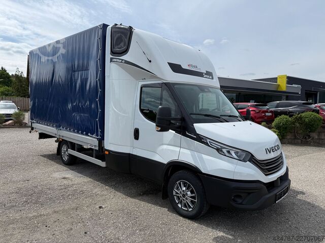 Gardinsided kassevogn IVECO Daily 35S18HA8 Pritsche Plane AHK Tacho BackSlee