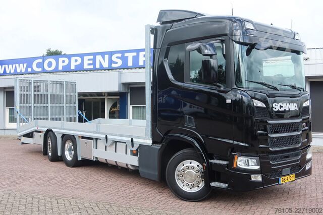 Autószállító furgon Scania R500 Oprijvrachtwagen 6x2 Black_Line Stuur_Lift_AS