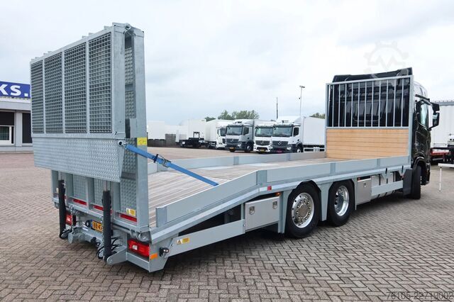 Autószállító furgon Scania R500 Oprijvrachtwagen 6x2 Black_Line Stuur_Lift_AS