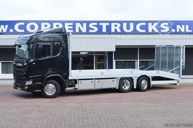 Autószállító furgon Scania R500 Oprijvrachtwagen 6x2 Black_Line Stuur_Lift_AS