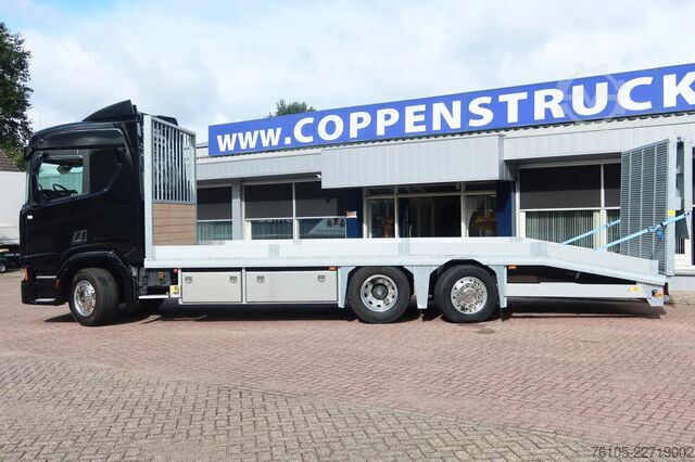 Autószállító furgon Scania R500 Oprijvrachtwagen 6x2 Black_Line Stuur_Lift_AS