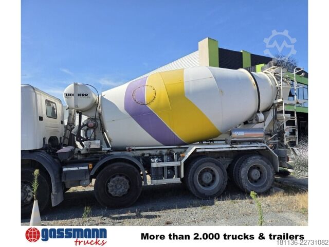 Κινητός σταθμός ανάμειξης σκυροδέματος Scania Scania P 410 8x4, Liebherr Mischer 905 9 cbm