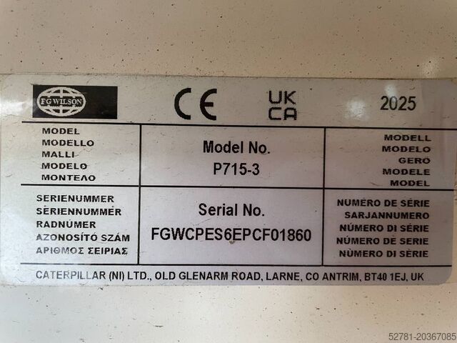 Αθροιστικό FG Wilson P715-3 - 715 kVA Genset - DPX-16023