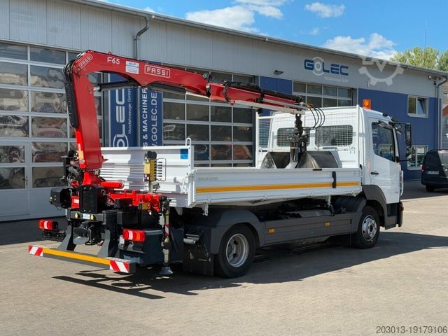 Kiepwagen bestelauto MERCEDES-BENZ ATEGO 818 4x2 Euro 6 Kipper Kran FASSI F65B.0.22