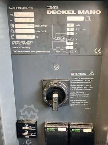 CNC Universal 5-Axes Milling Machine Deckel Maho DMU 100 monoBLOCK