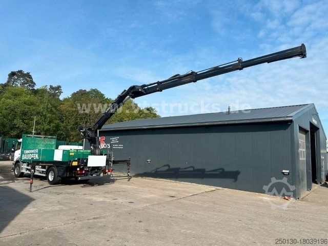 Flatbed truck MERCEDES-BENZ Axor 1929 4x2 Pritsche + HIAB Ladekran