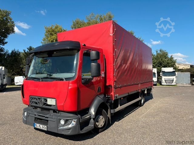 Vrachtwagen met bakwagen RENAULT RENAULT D210 Planefahrzeug